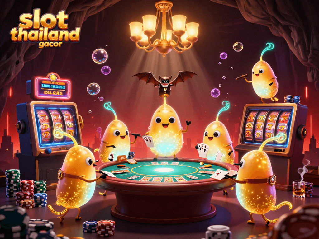 Experience the thrill of slot thailand gacor with lively glowworms illuminating the casino scene.