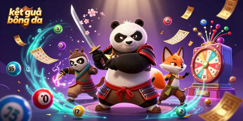 Engage in kết quả bóng đá with a dynamic display of characters and games, highlighting the excitement of online betting.