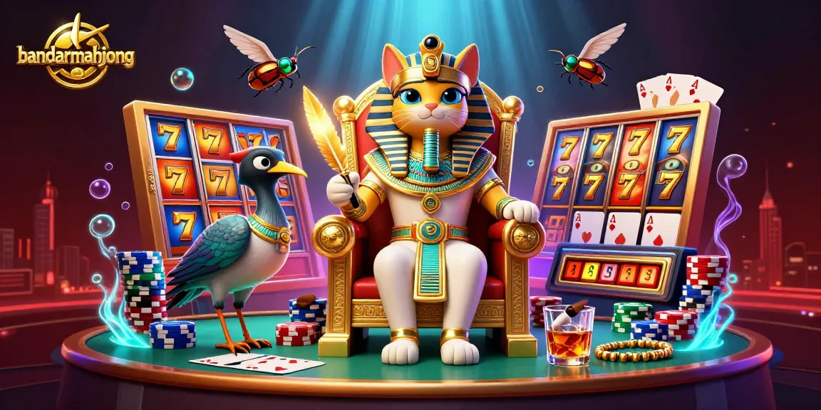 Engage with bandarmahjong's vibrant slots featuring pharaoh cat and stunning elements.